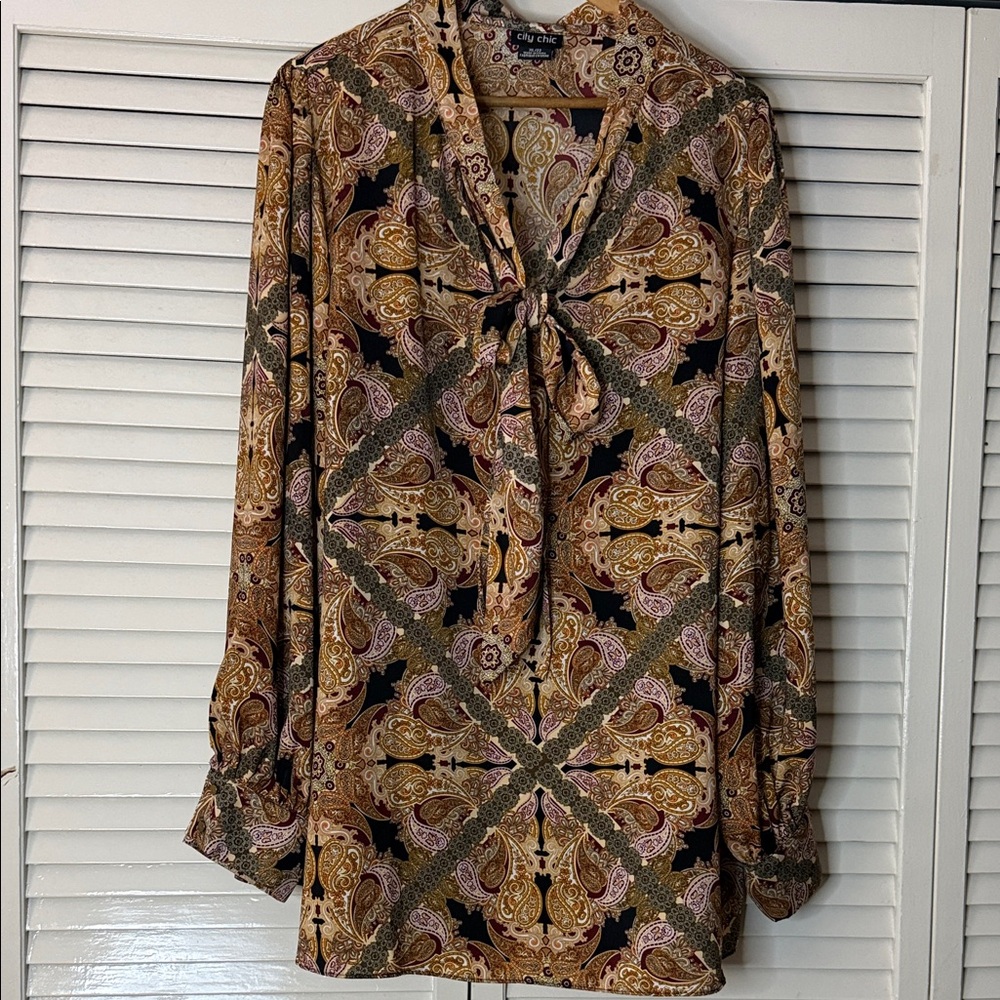 Paisley Long Sleeve Women’s Blouse